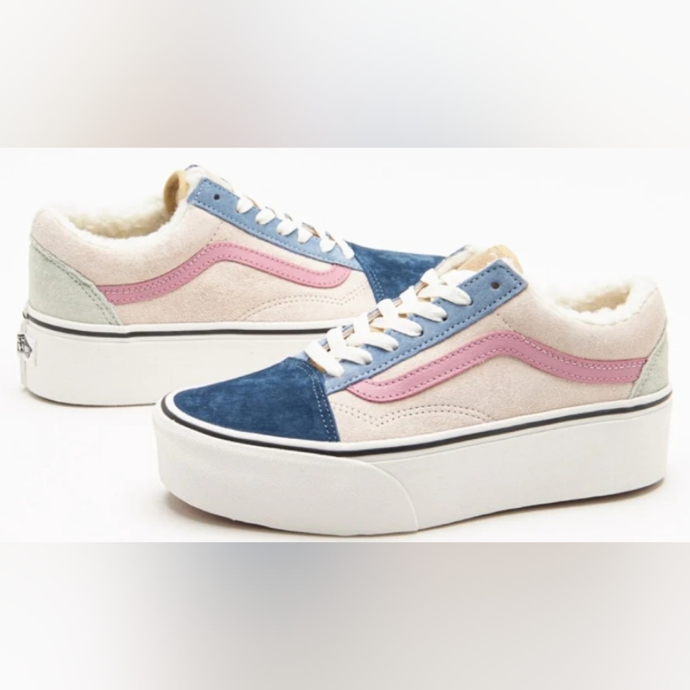 Vans Women’s Old Skool Suede Cozy Sherpa Sneakers Size 6.5 NWT MSRP $95 - Picture 2 of 10